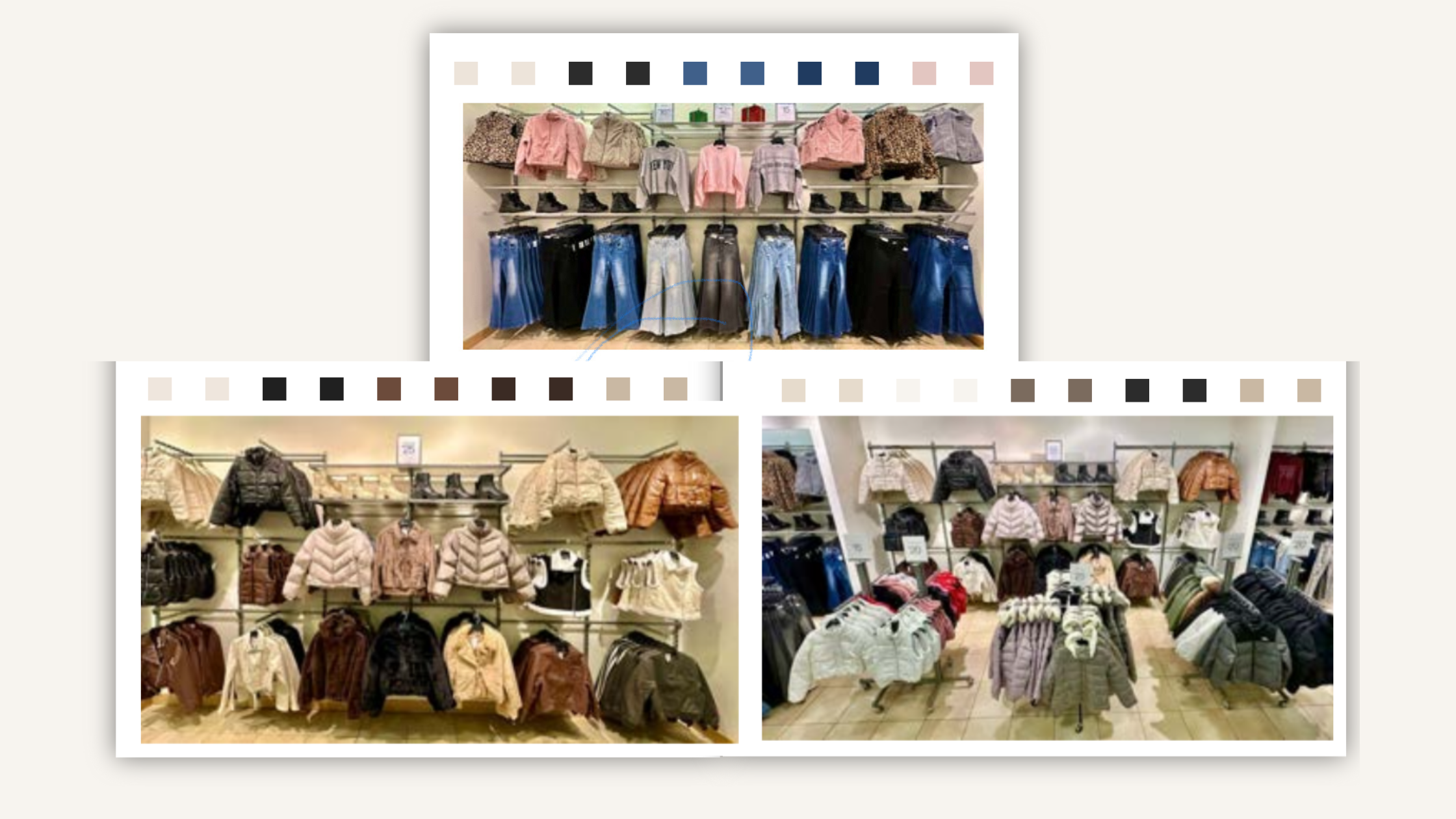 Color story and merchandising display